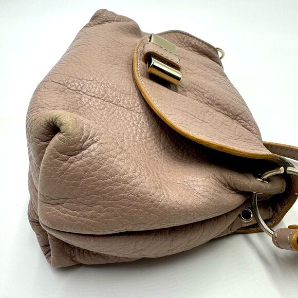 Authentic Chloe Mini Taupe Leather 2way Lily Bow Handbag Neutrals - Picture 5 of 12